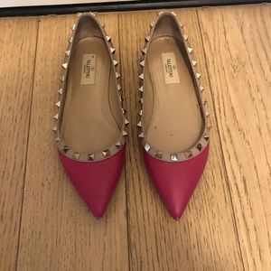 Valentino Rockstud Ballet Flats